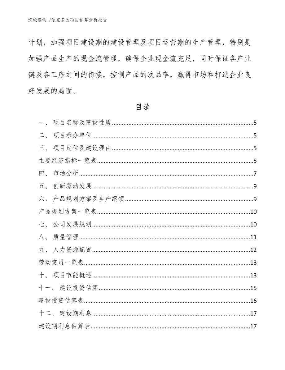 依克多因项目预算分析报告（范文模板）_第3页