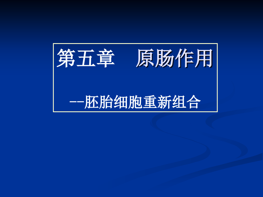 第五章原肠运动——胚胎细胞重组电子教案_第1页