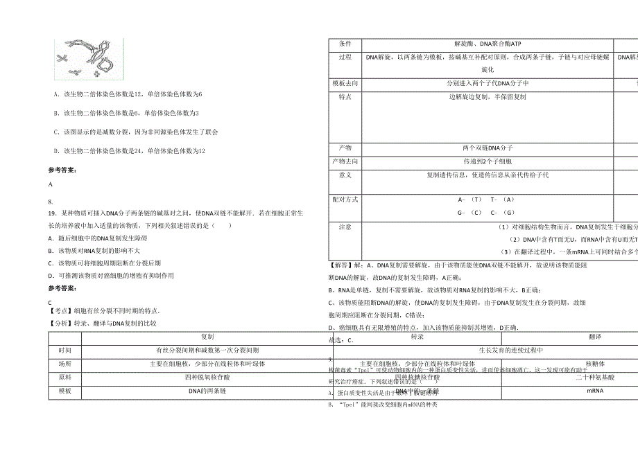 内蒙古自治区赤峰市喀旗中学高三生物上学期期末试题含解析_第2页