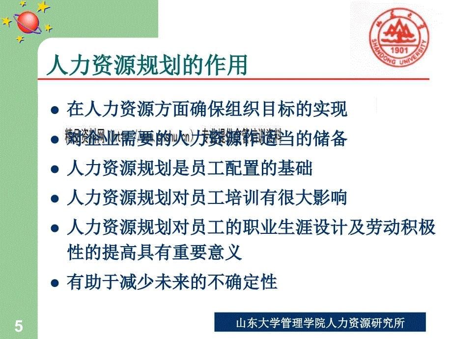 人力资源规划的基本程序、控制与评价(共43页)_第5页