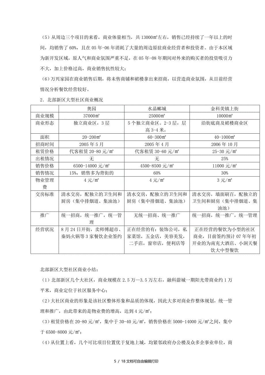 重庆渝北复地上城商业项目策划方案_第5页