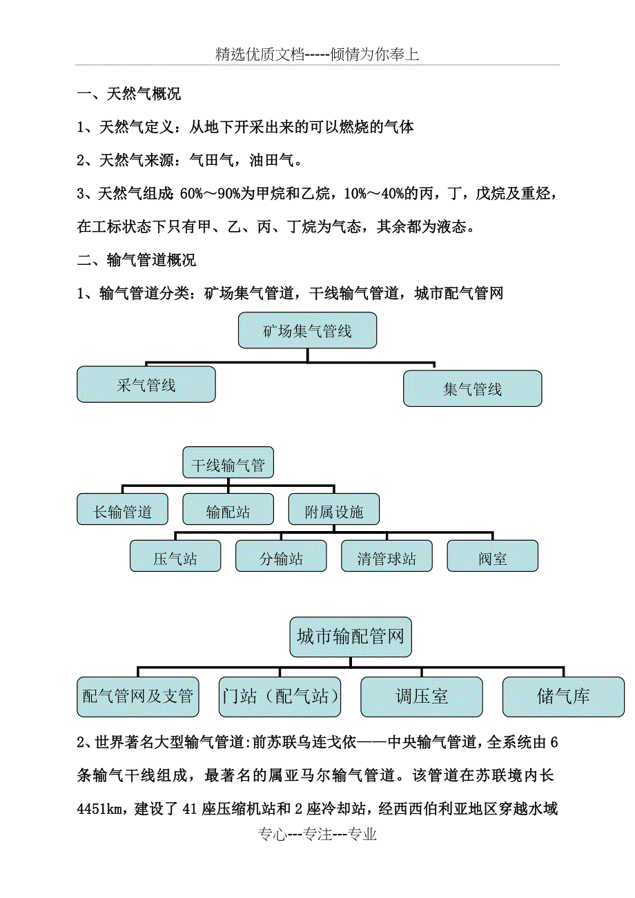 天然气输气管道设计及管理(共20页)_第1页