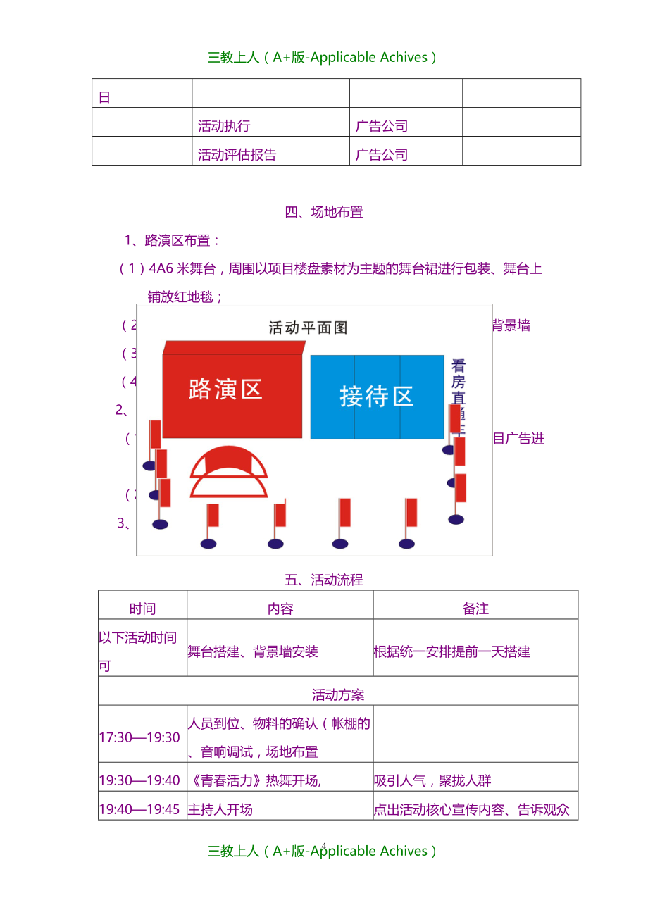 计划方案-某楼盘促销路演活动方案_第4页