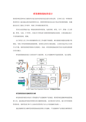 2022年研发绩效指标的设计