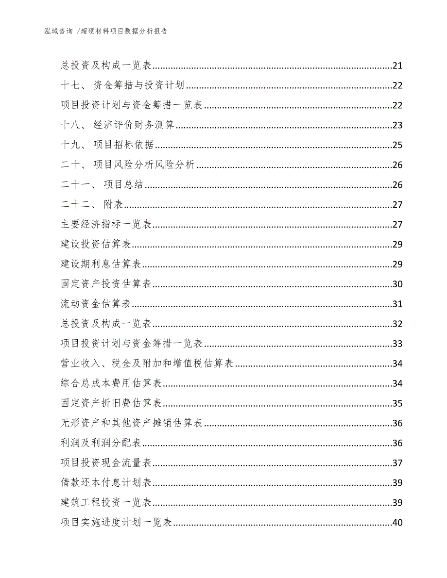 超硬材料项目数据分析报告（参考模板）_第2页