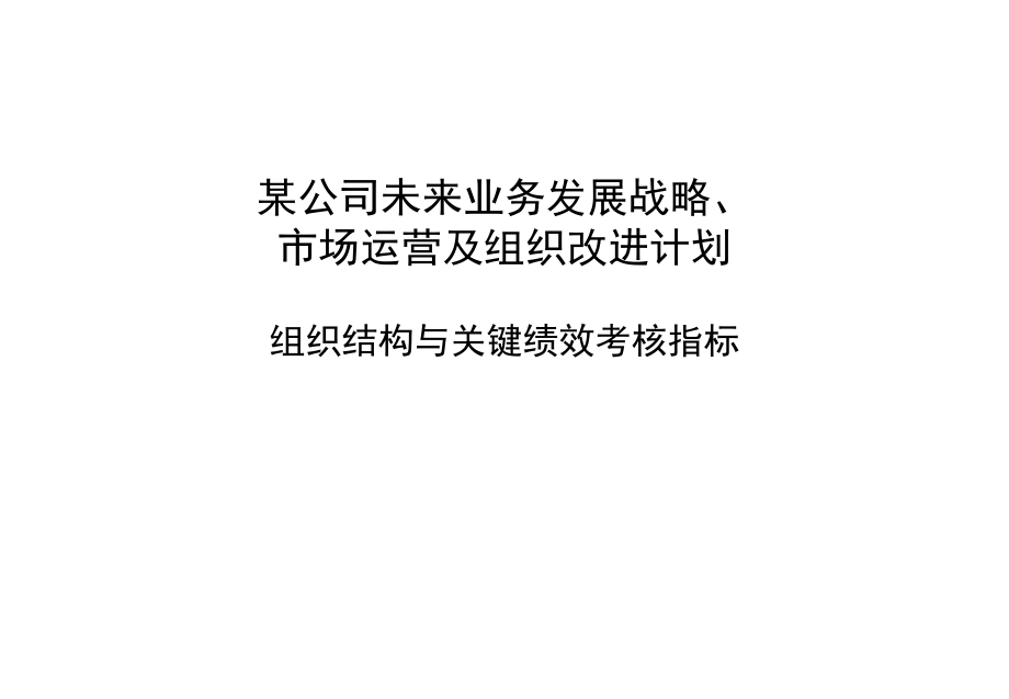 2022年组织结构与关键绩效考核指标_2_第1页