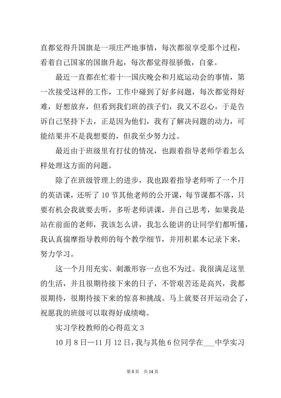 实习学校教师的心得范文_第5页