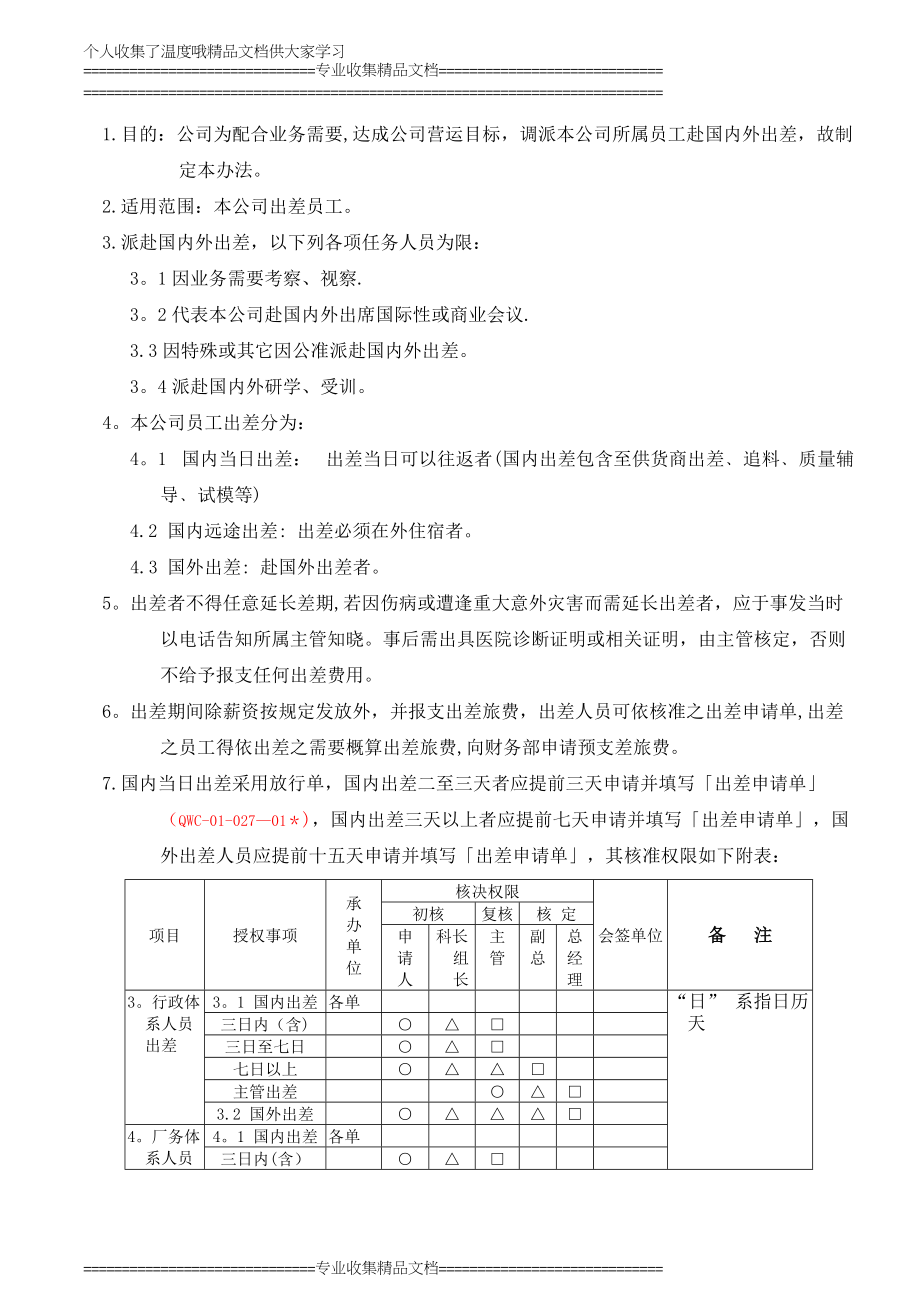 出差管理办法-2_第1页