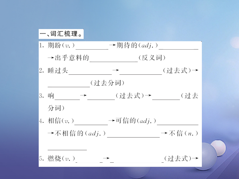 九年级英语全册Unit12Lifeisfulloftheunexpected第6课时基础梳理课件新版人教新目标版_第2页