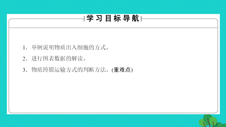 高中生物第4章细胞的物质输入和输出第3节物质跨膜运输的方式课件新人教版必修1_第2页