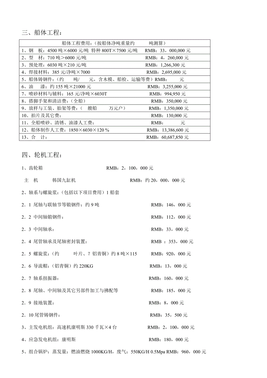 13000DWT散货船报价书_第2页