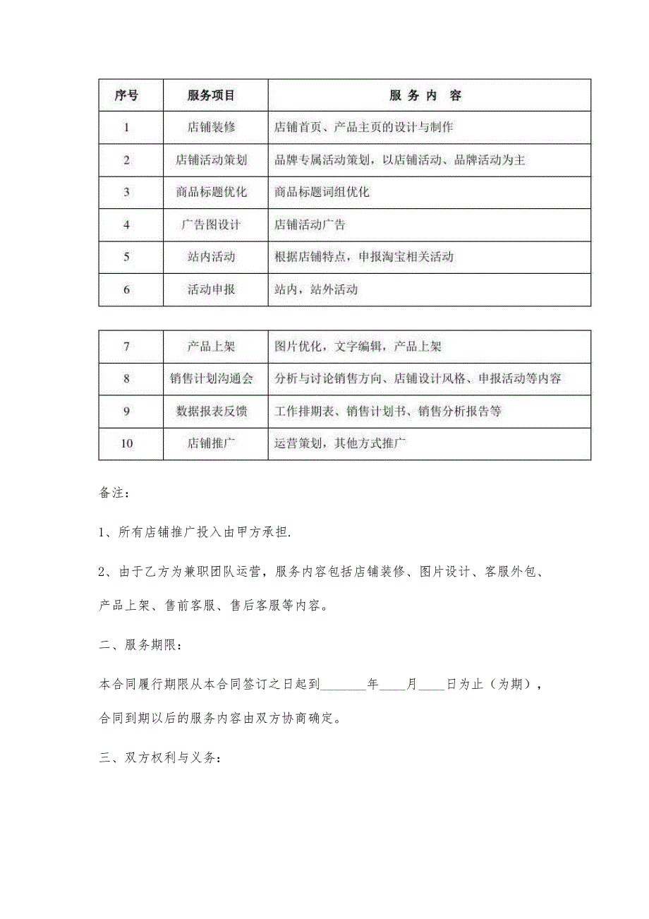 淘宝代运营服务合同模板_第2页