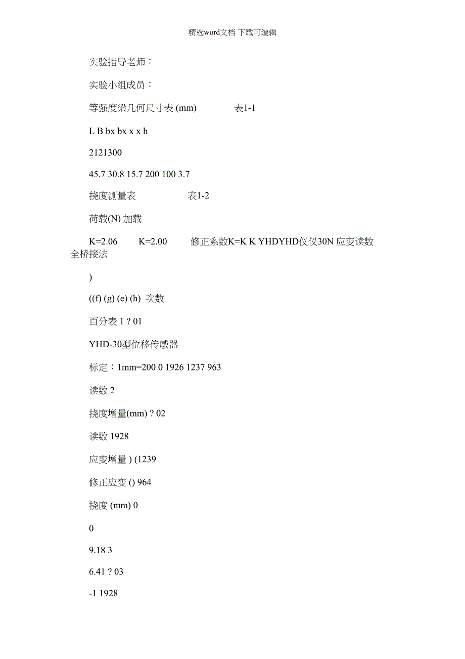 2022年建筑结构试验实验报告李昂1250891_第3页