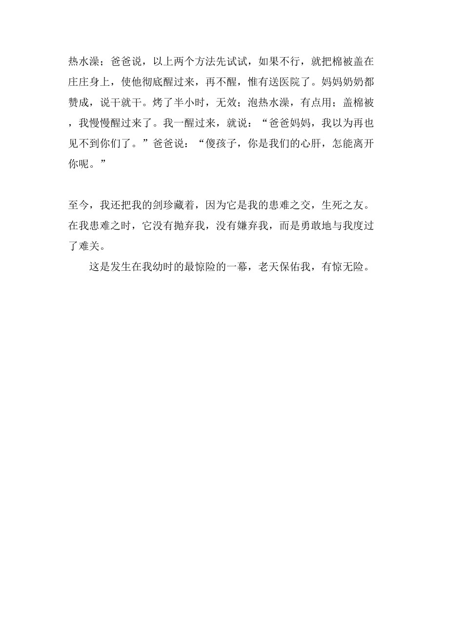 记亲身经历的一件事小学作文500字_第2页