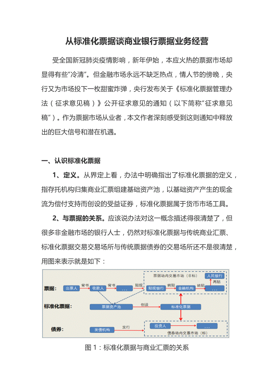 从标准化票据谈商业银行票据业务经营_第1页