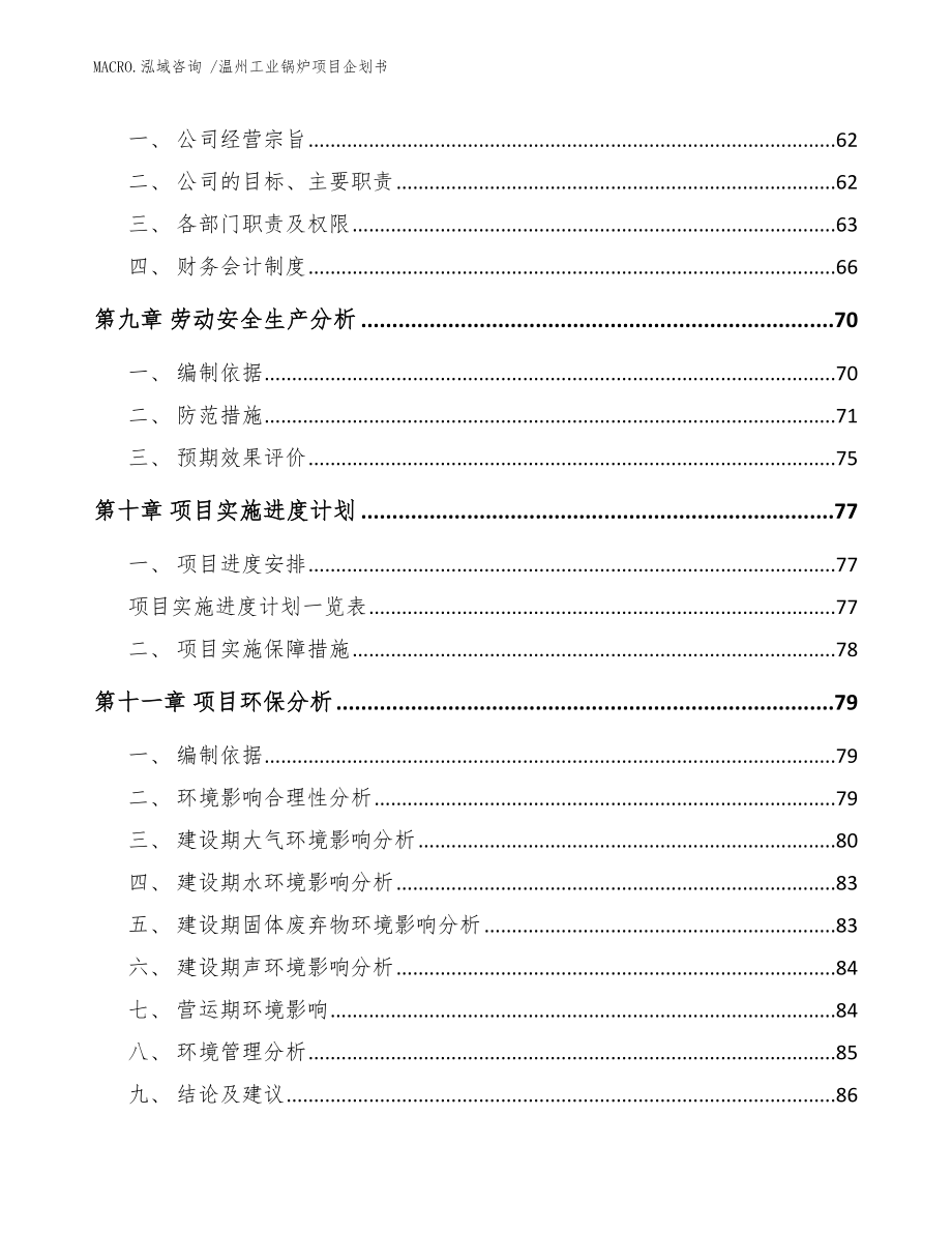 温州工业锅炉项目企划书_范文_第4页