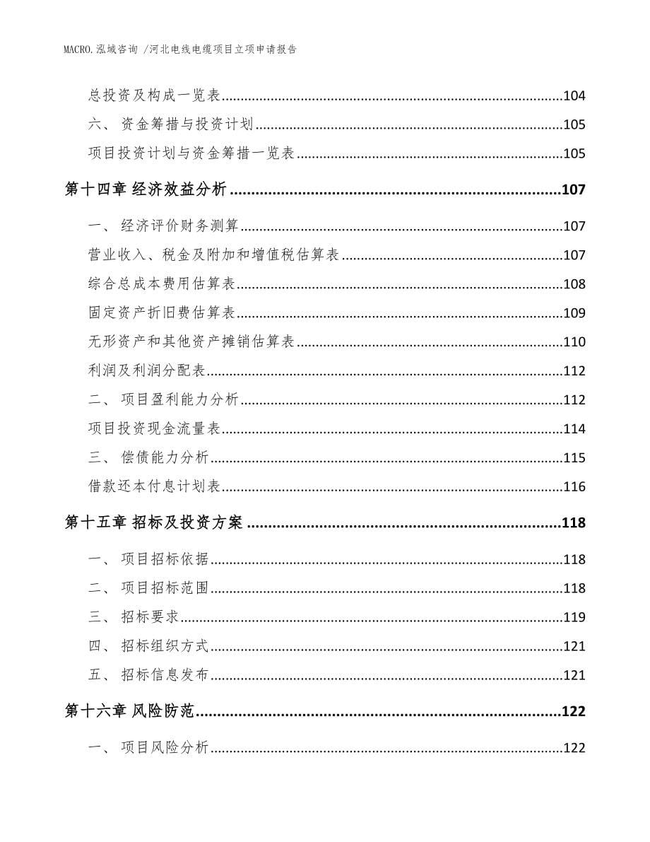 河北电线电缆项目立项申请报告_模板范文_第5页