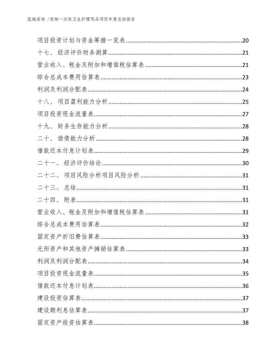 宠物一次性卫生护理用品项目年度总结报告（范文）_第2页