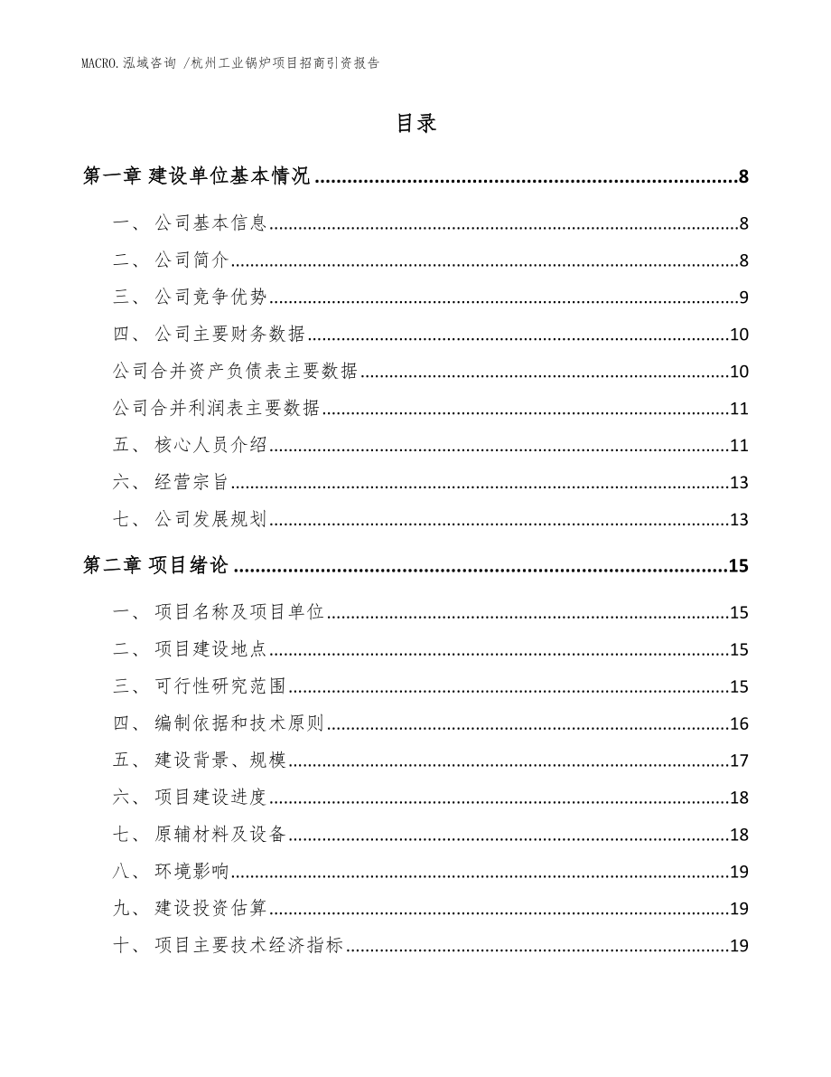 杭州工业锅炉项目招商引资报告（模板）_第2页