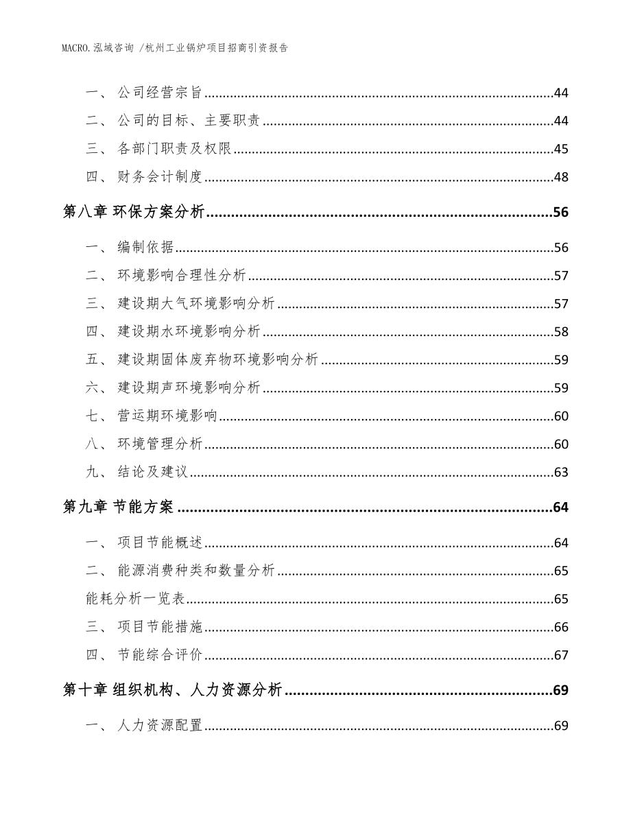 杭州工业锅炉项目招商引资报告（模板）_第4页