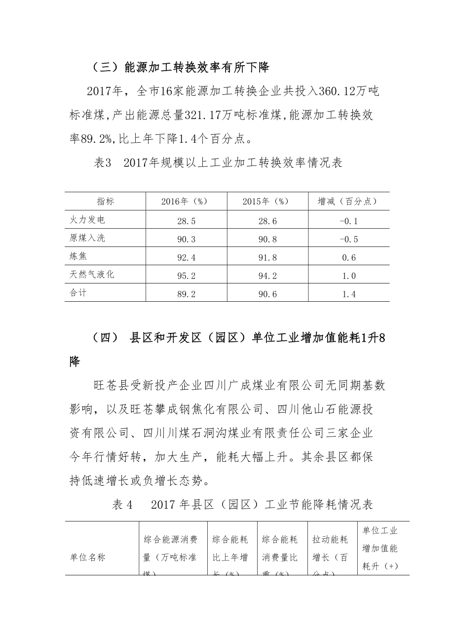 5108广元市2017年广元市规上工业能源消费简析_第3页