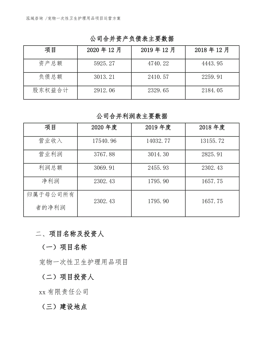 宠物一次性卫生护理用品项目运营方案（范文模板）_第4页