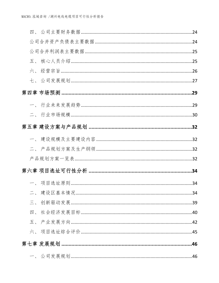 湖州电线电缆项目可行性分析报告_范文参考_第2页