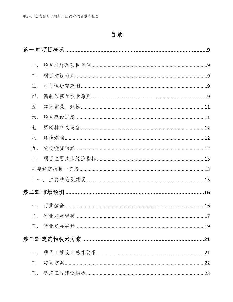 湖州工业锅炉项目融资报告模板参考_第2页