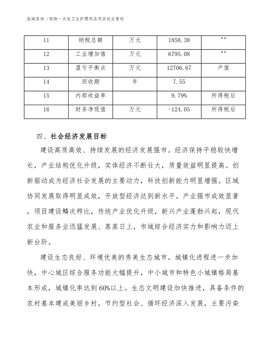 宠物一次性卫生护理用品项目创业策划（模板范本）_第4页