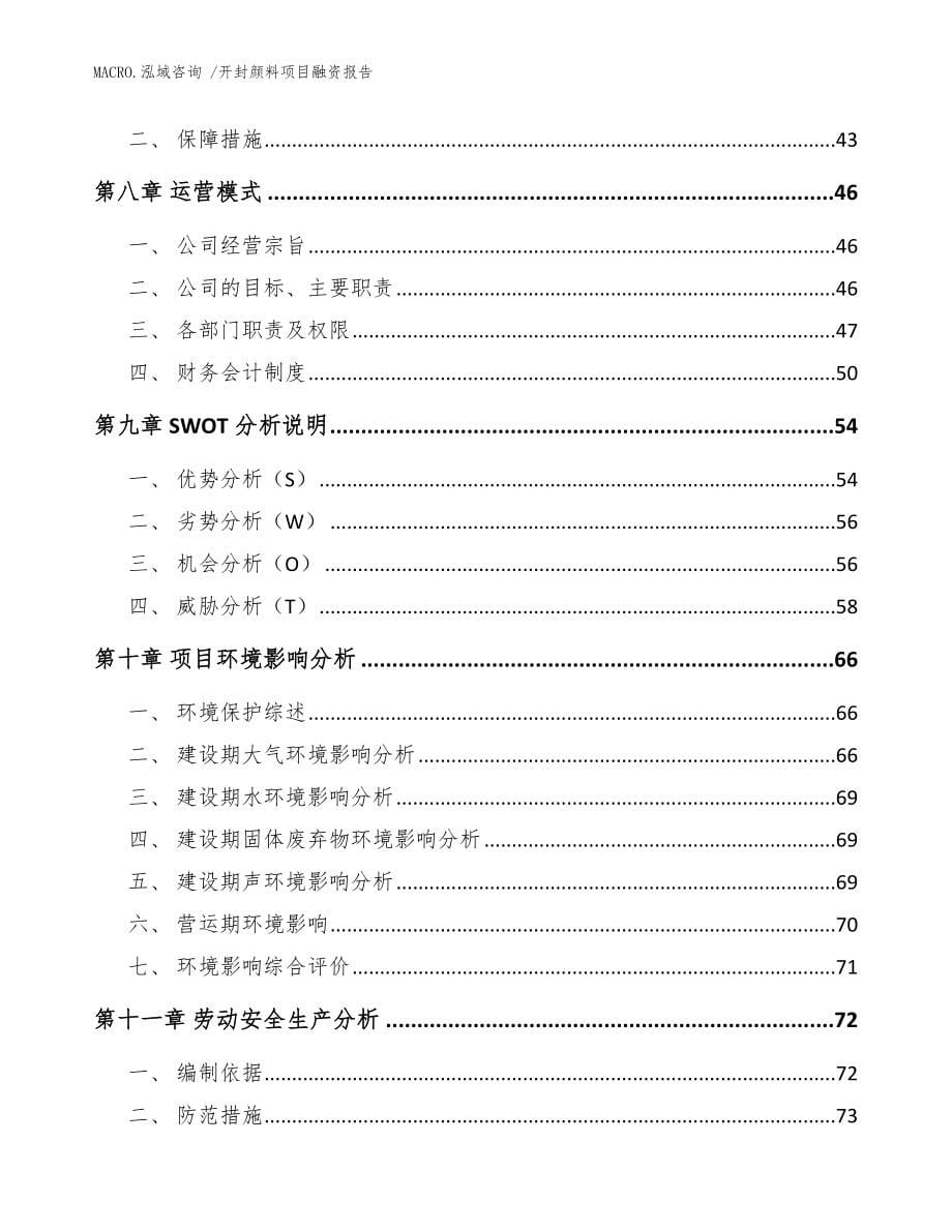 开封颜料项目融资报告模板_第5页