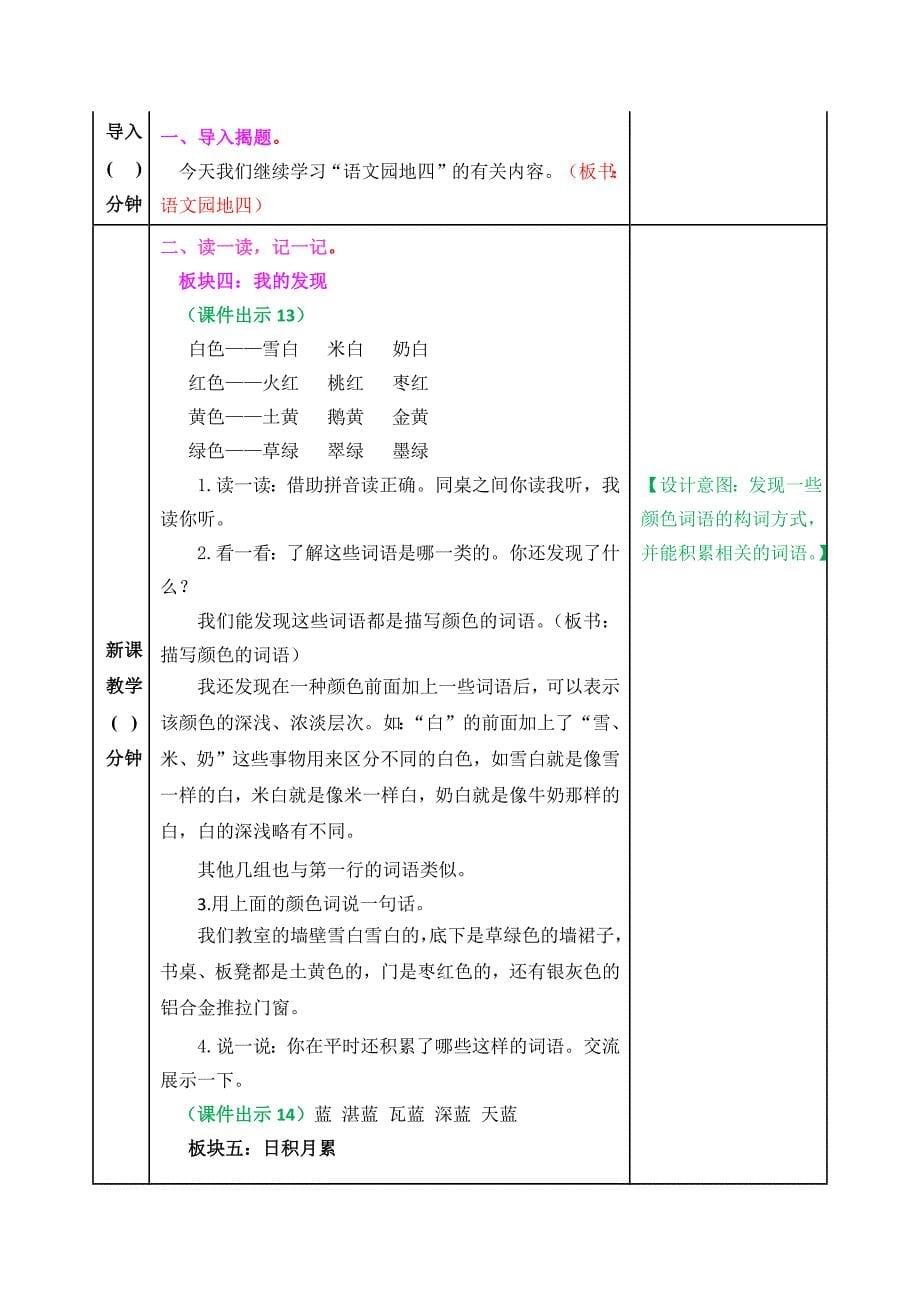 部编版二年级语文上册《语文园地四》精品教案_第5页