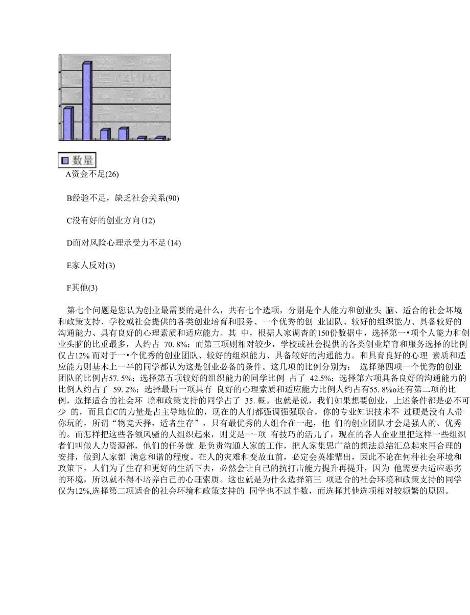 大学生创业意愿调査报告_第5页