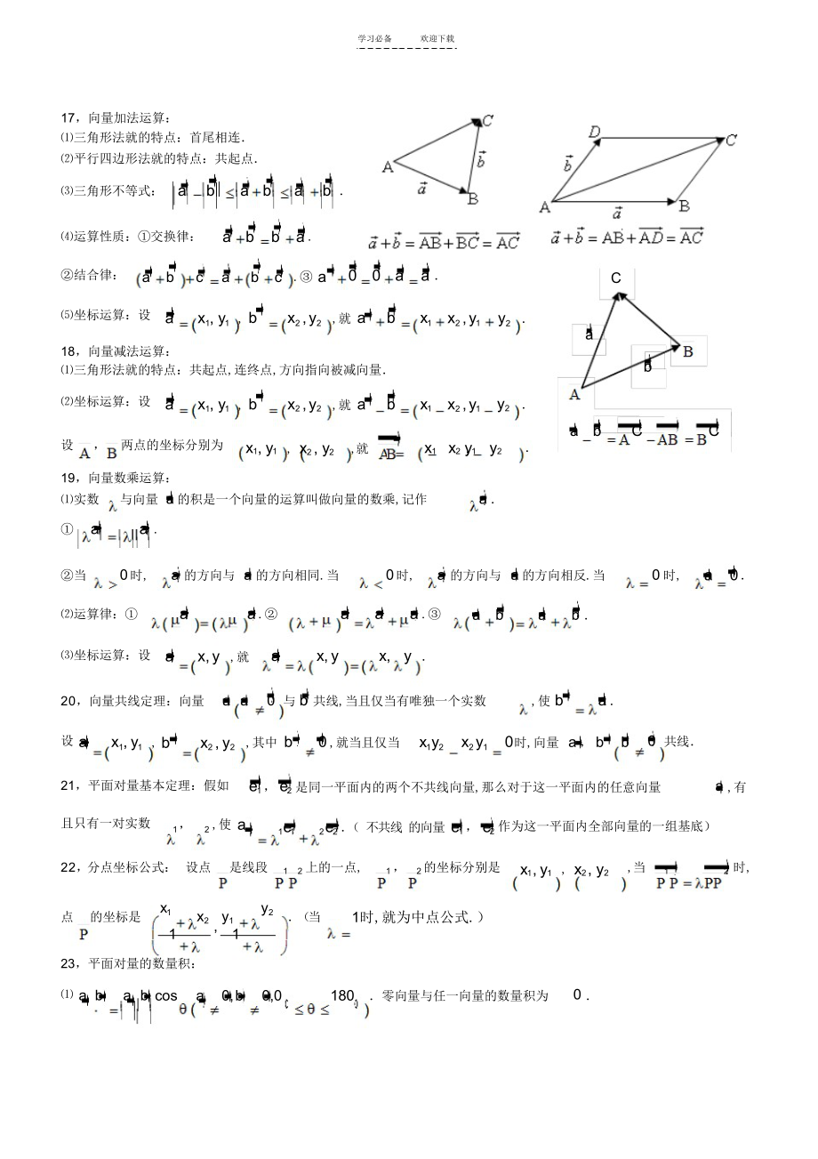 2022年高中数学必修四知识点_第4页