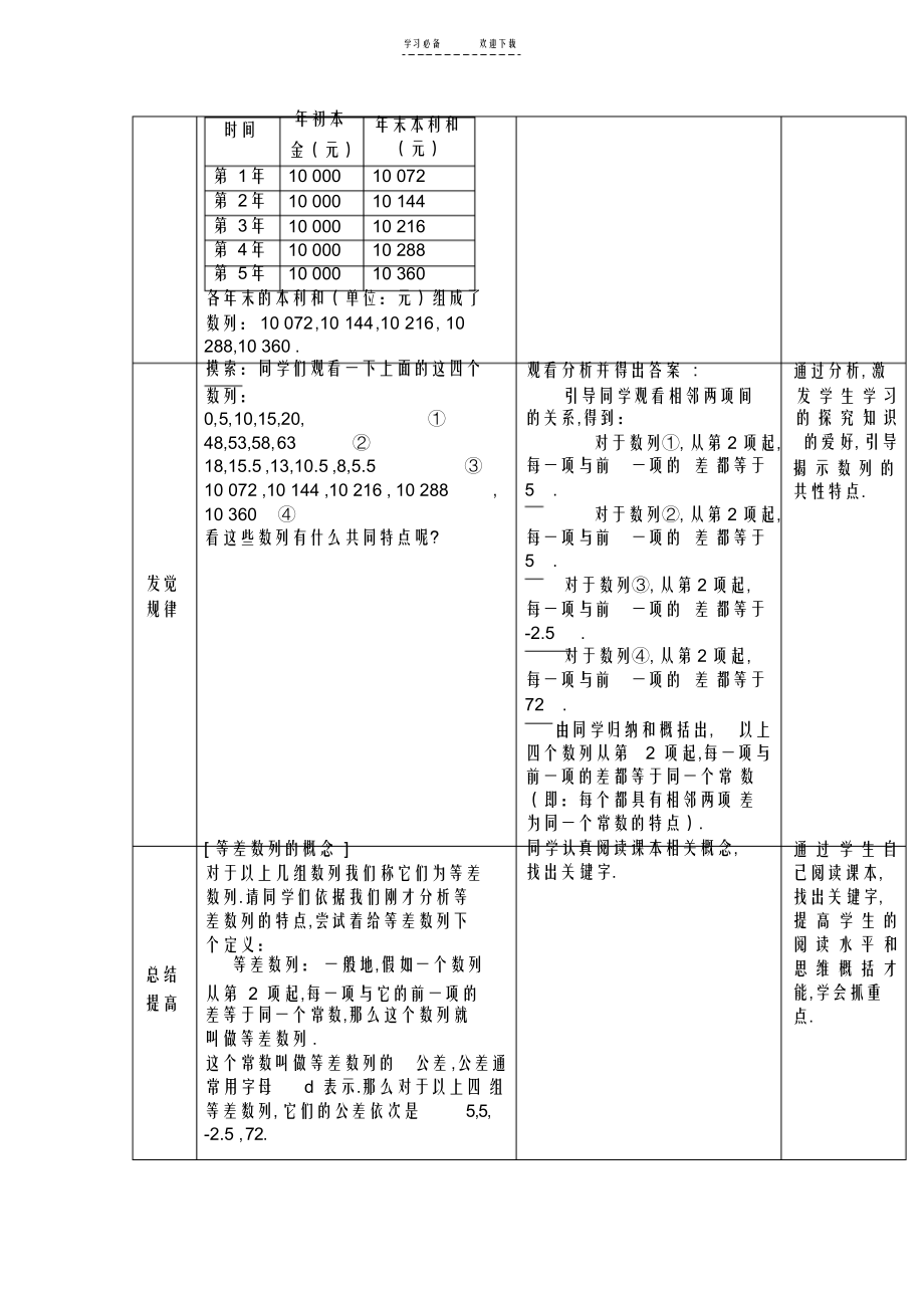 2022年高中数学教学设计获奖作品《等差数列》_第3页