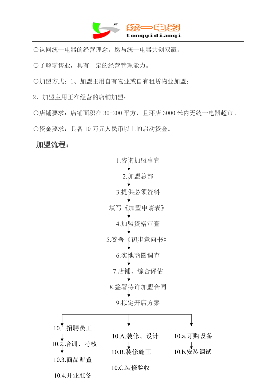 统一电器连锁超市招商_第3页