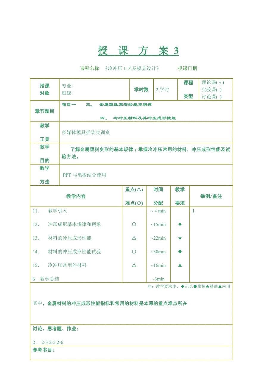 【《冷冲压工艺及模具设计》教案】_第5页