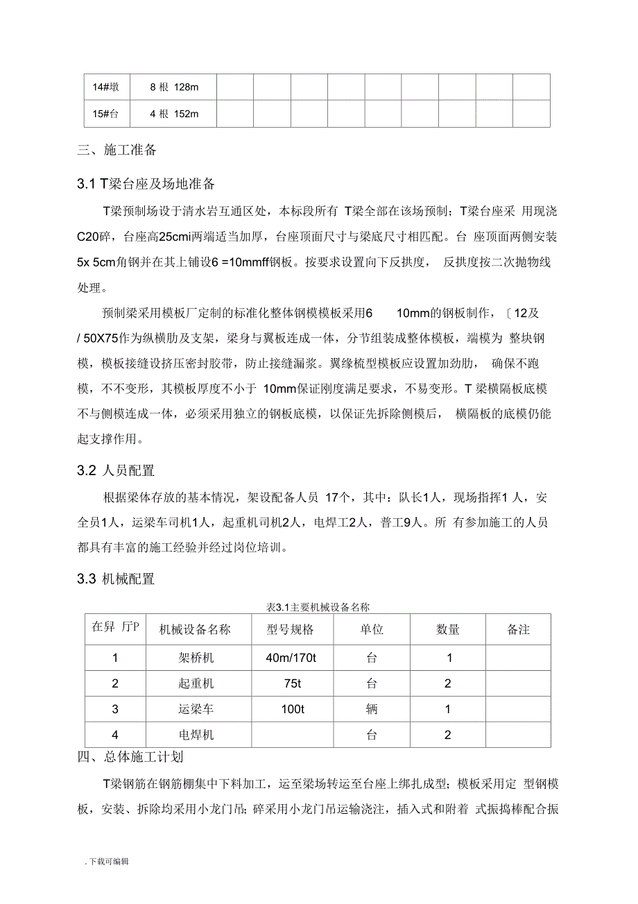 T梁预制安装专项工程施工方案设计_第3页