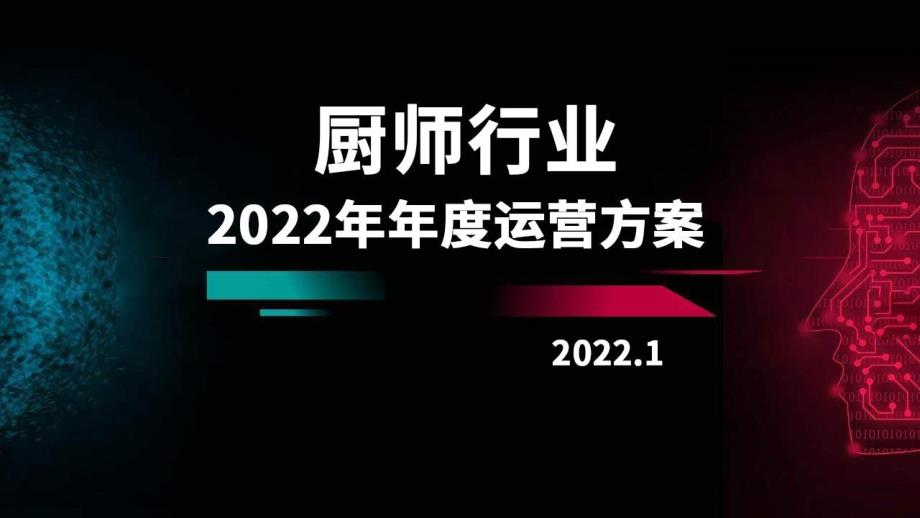 2022年厨师行业 年度运营方案_第1页