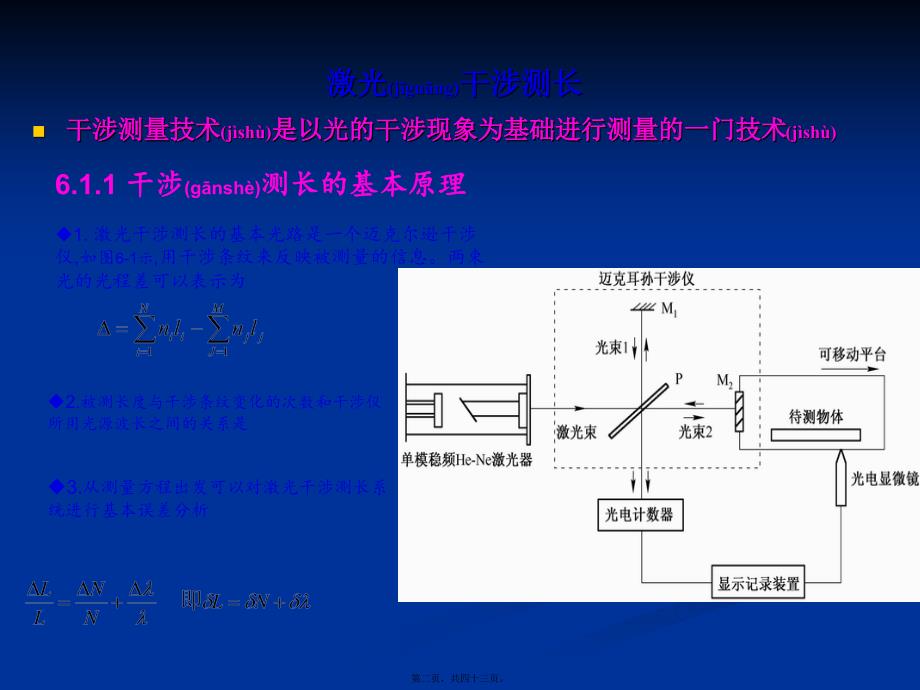 激光原理与技术--第六章 激光在精密测量中的应用_第2页