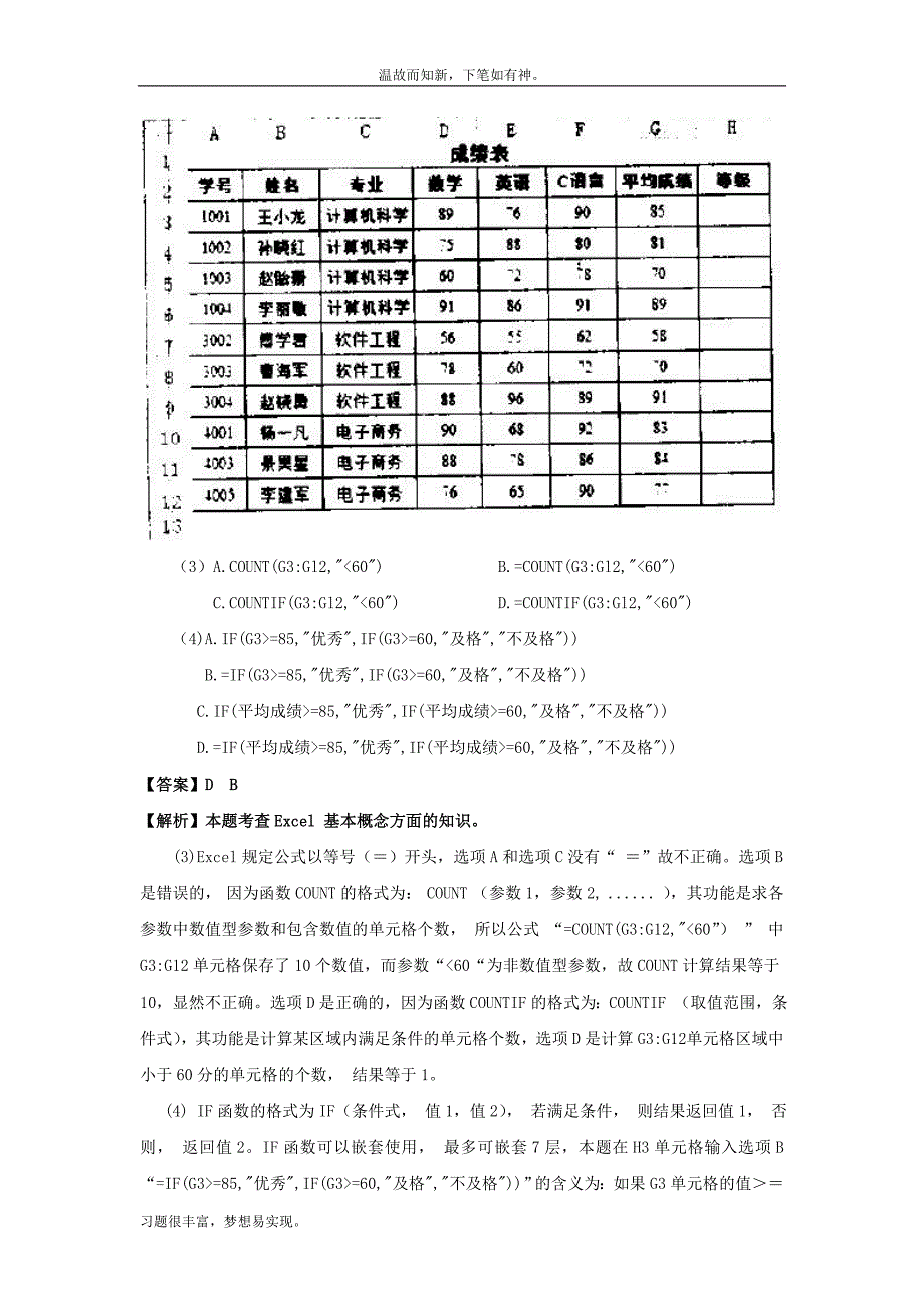 近3年程序员考试测练考题及答案（考练题）_第2页