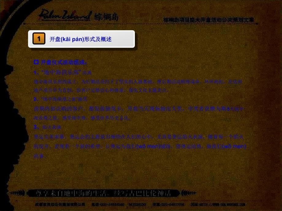 棕榈岛项目盛大开盘活动公关策划方案 (NXPowerLite)_第5页