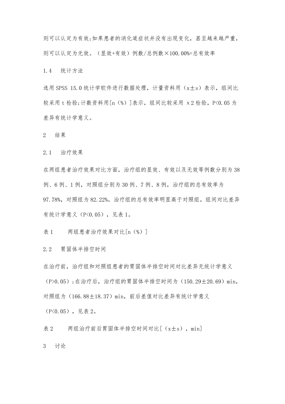 自拟中药方剂治疗糖尿病胃轻瘫临床疗效观察研究_第4页