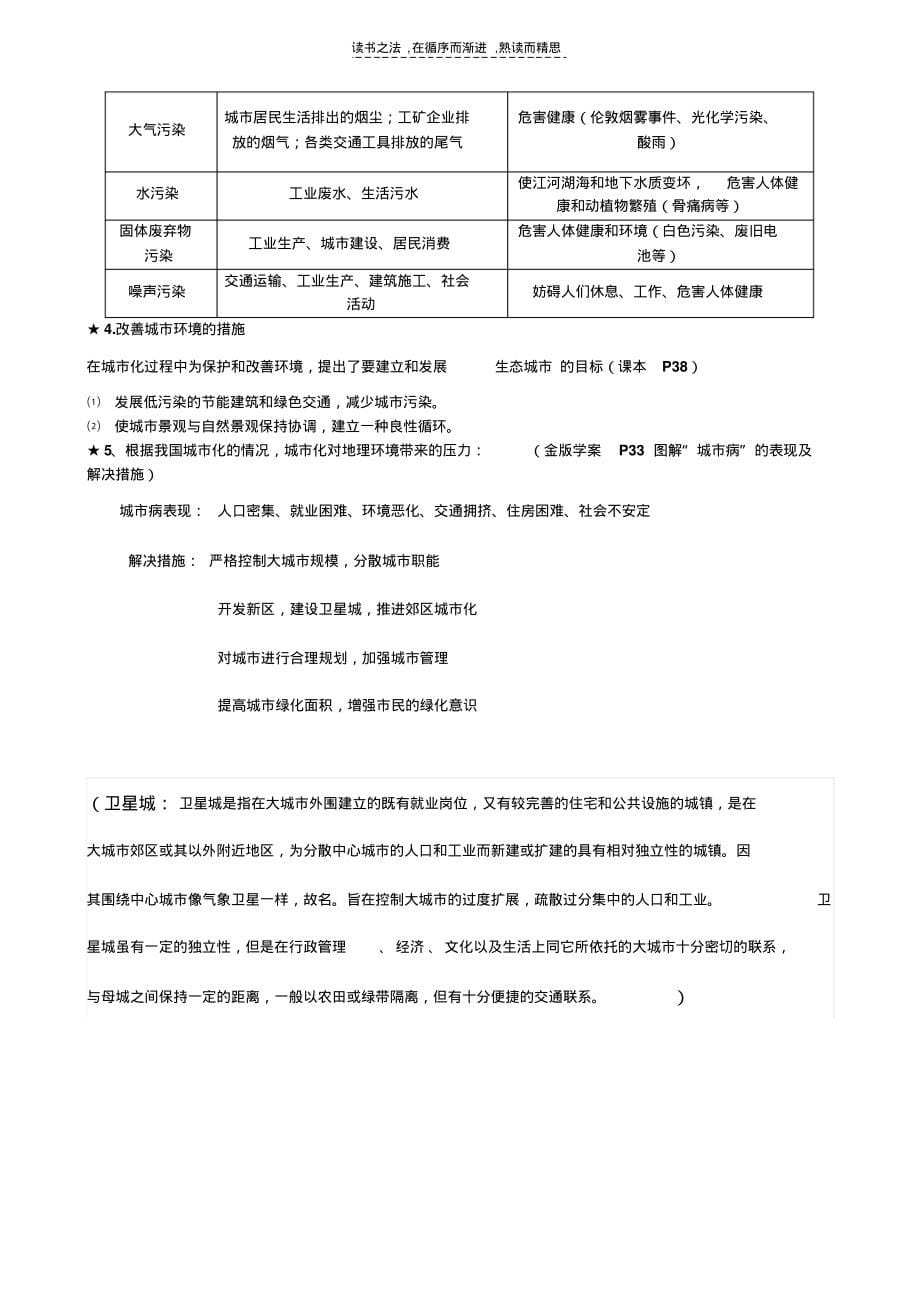 第二章城市与城市化知识点_第5页