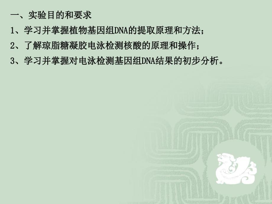 浙江大学生物化学甲实验课件实验8植物基因组DNA的提取讲义教材_第3页