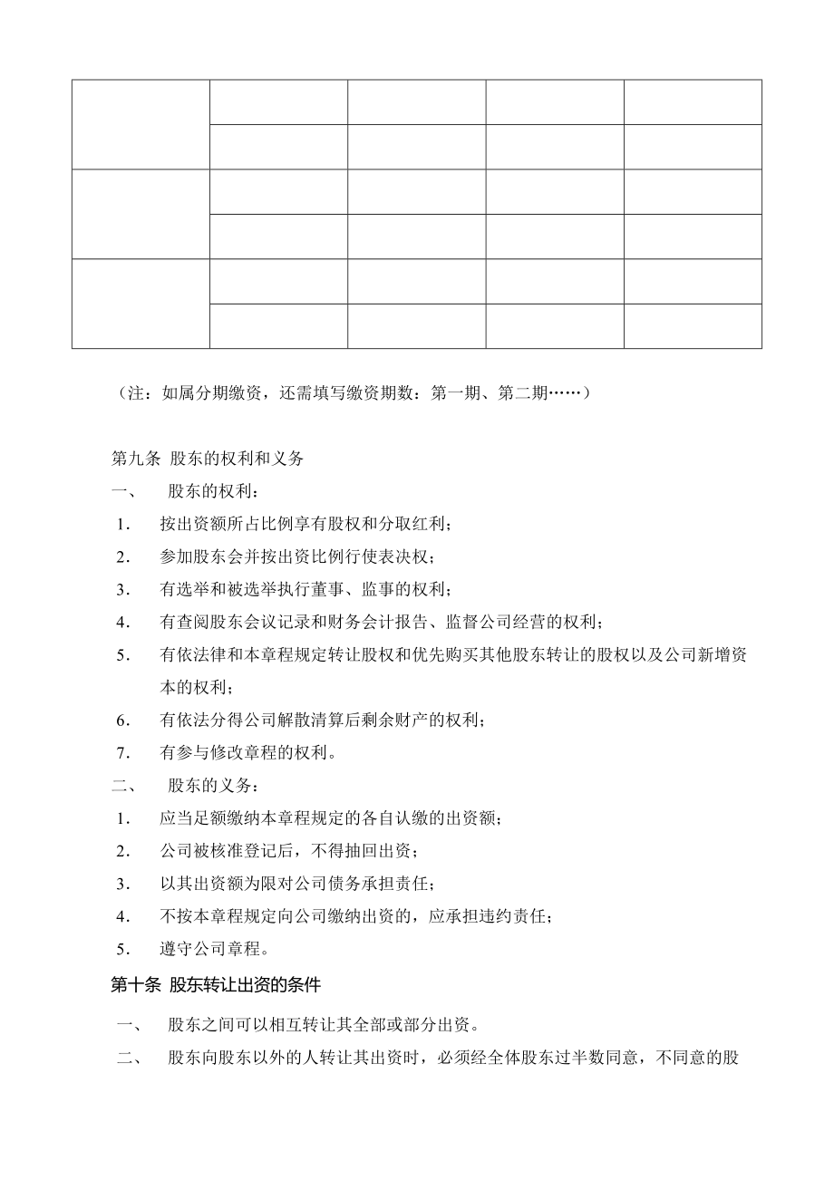 【模板】最新公司章程有限公司_第2页