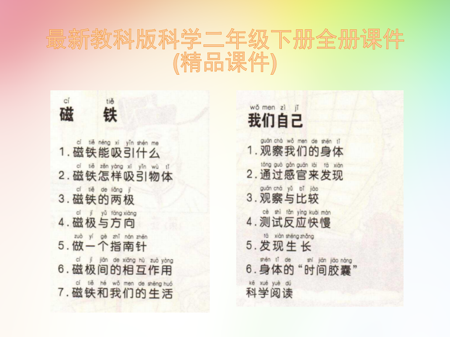 新教科版科学二年级下册全册课件ppt_第1页