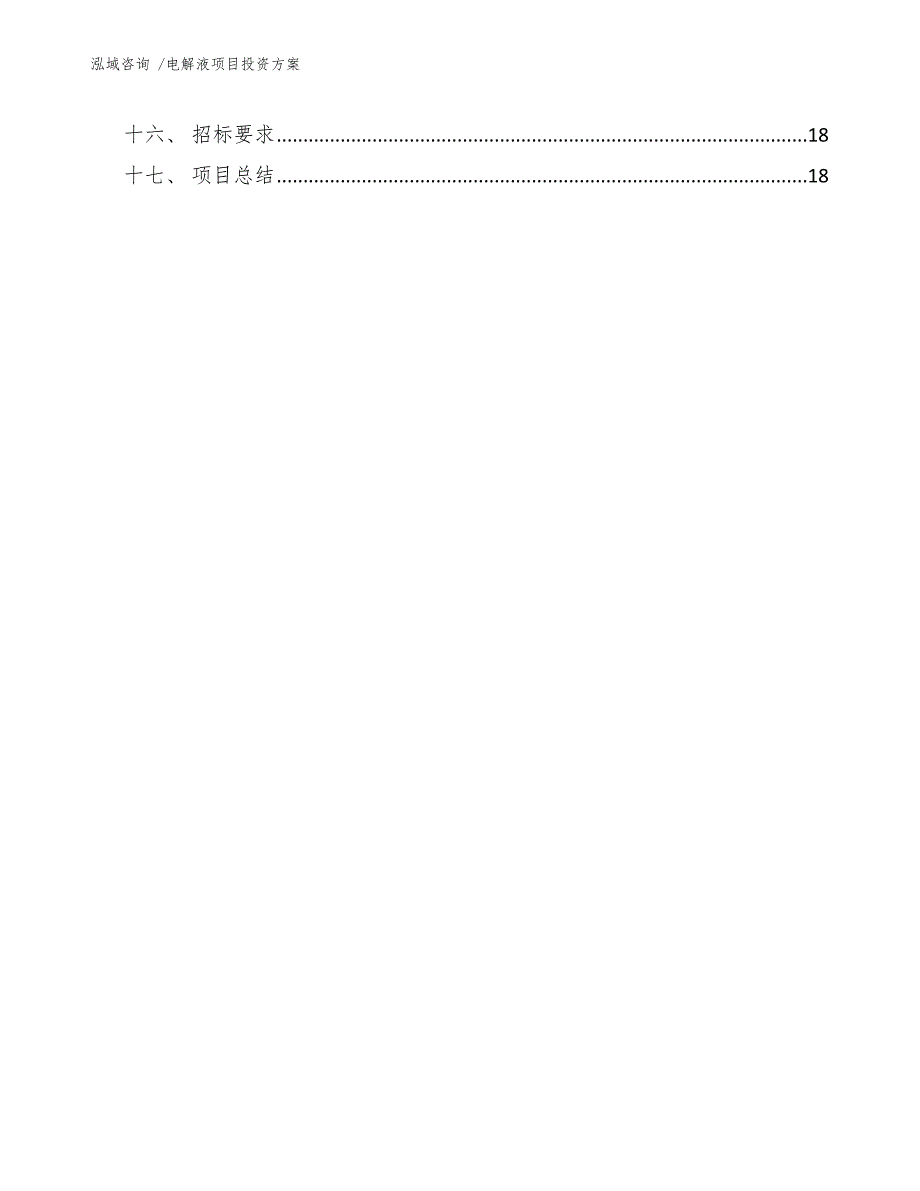 电解液项目投资方案（范文模板）_第2页