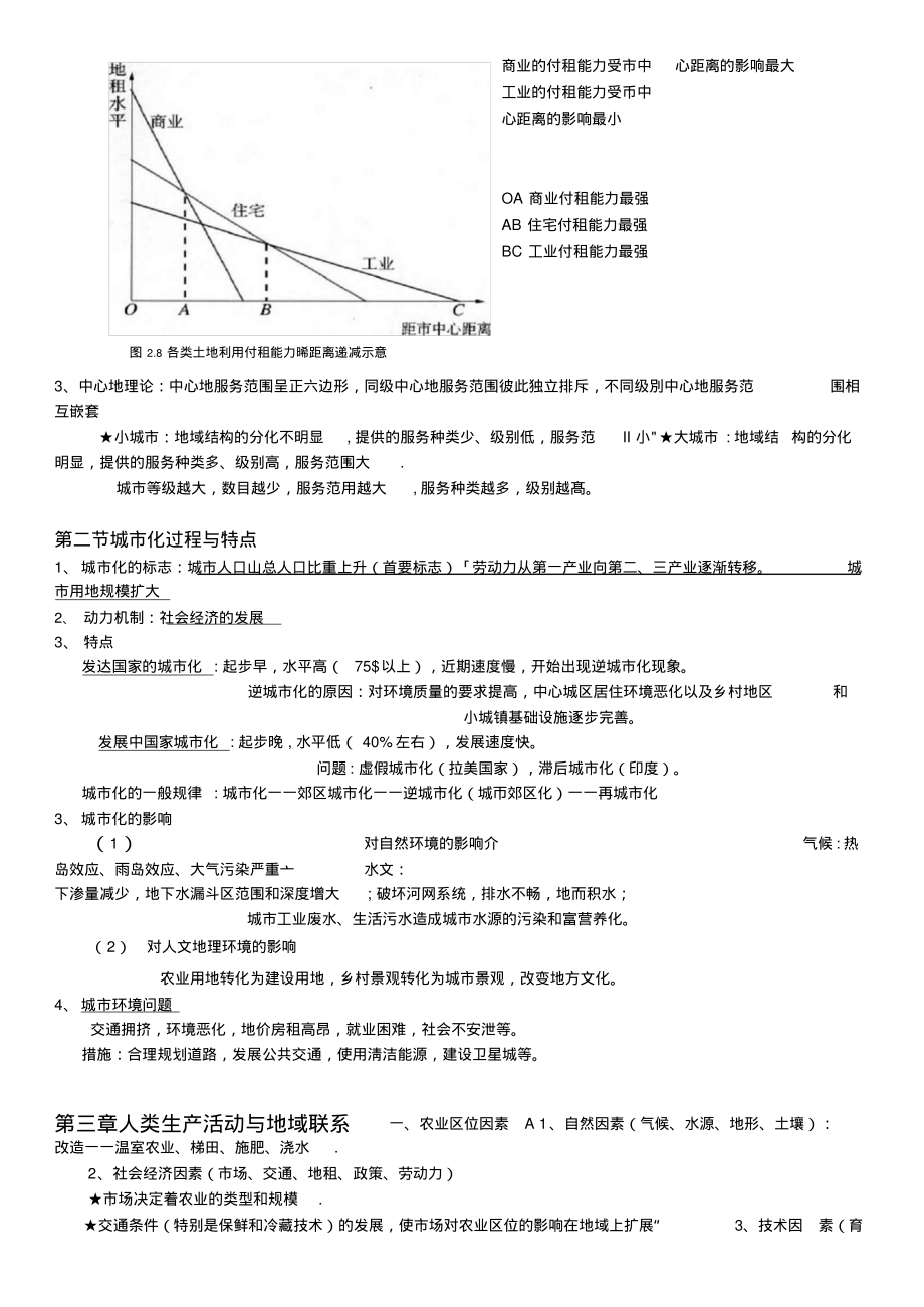 高中地理必修二湘教版-知识点总结(20220116172320)_第3页