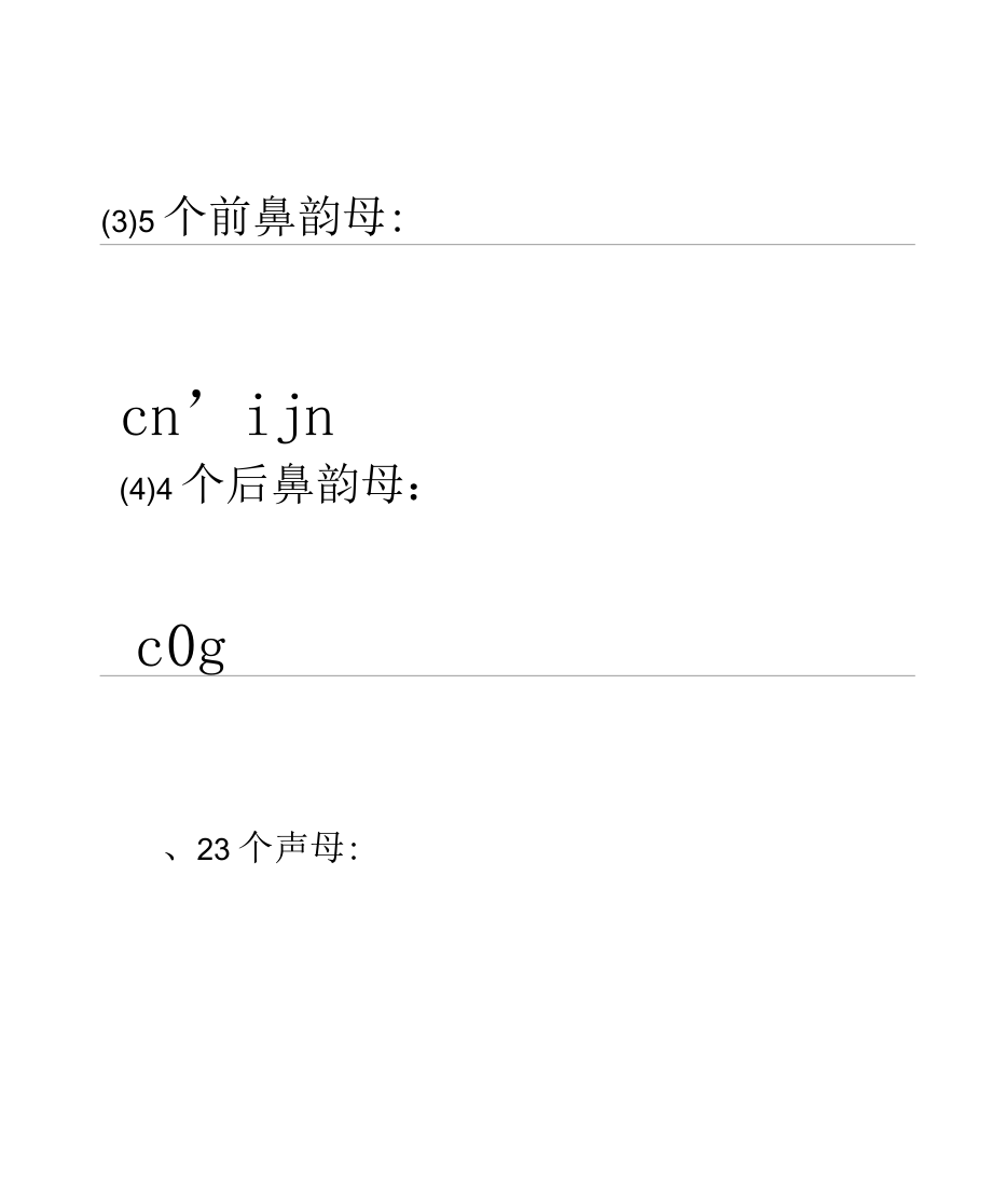 汉语拼音的表格和书写格式_第2页