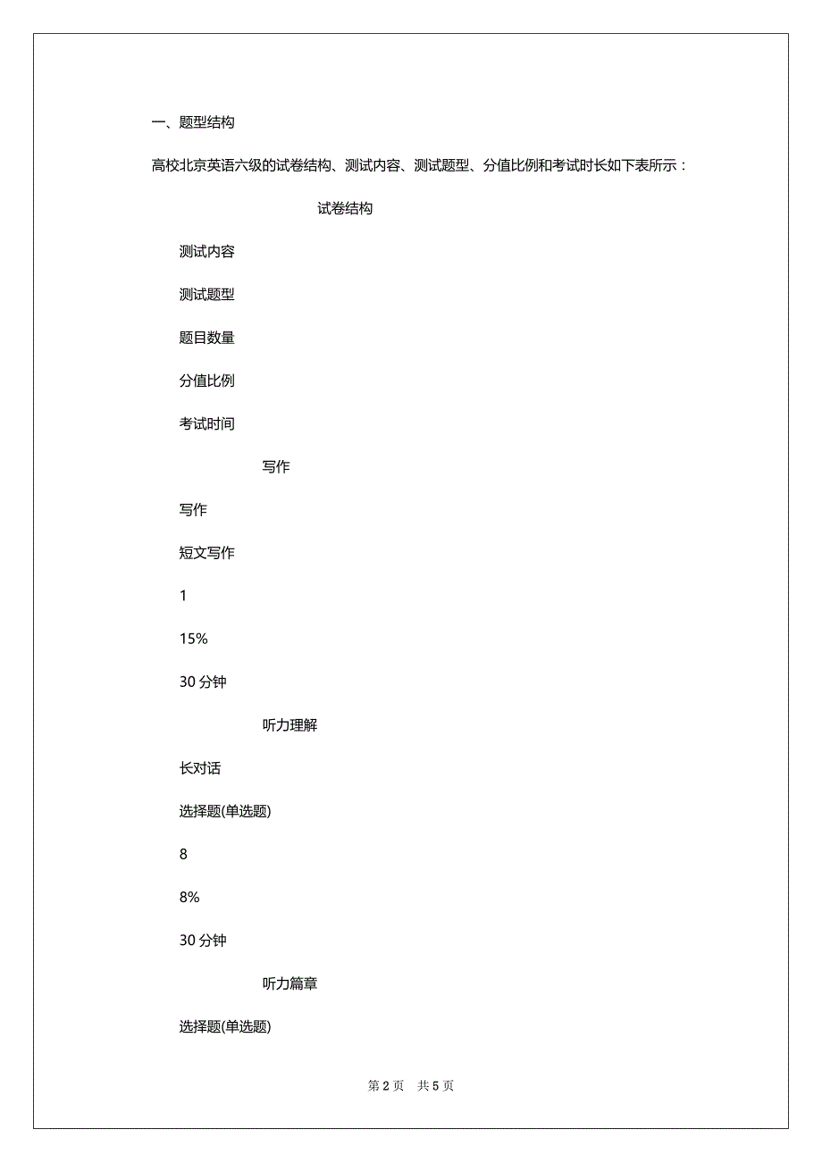 2022年12月北京英语六级考试时间支配_第2页
